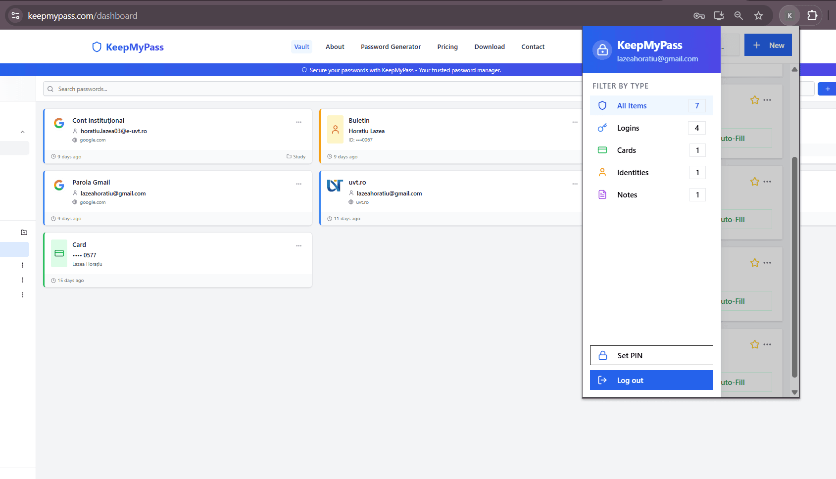 KeepMyPass - AI-Enhanced Password Manager